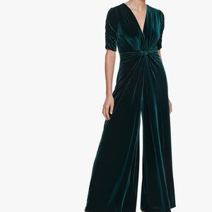 Vince Camuto Velvet Twist Front Jumpsuit